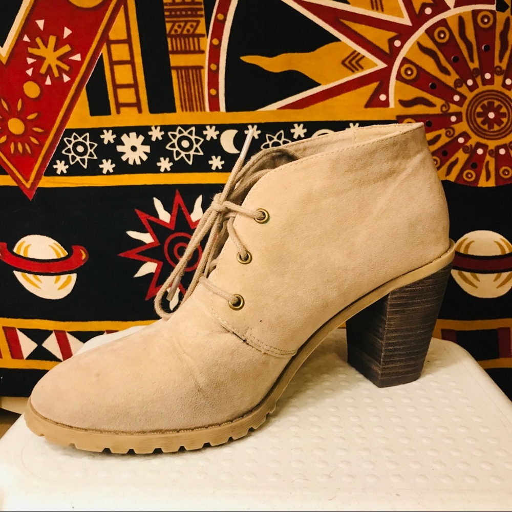 Restricted Faux suede heels